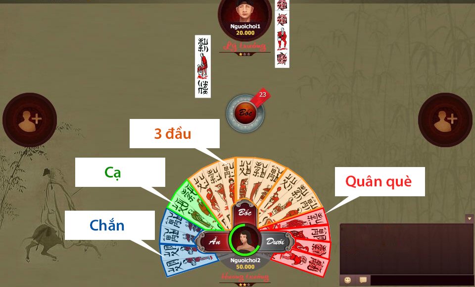 5. Những cước ù phổ biến trong chơi đánh bài chắn là gì?